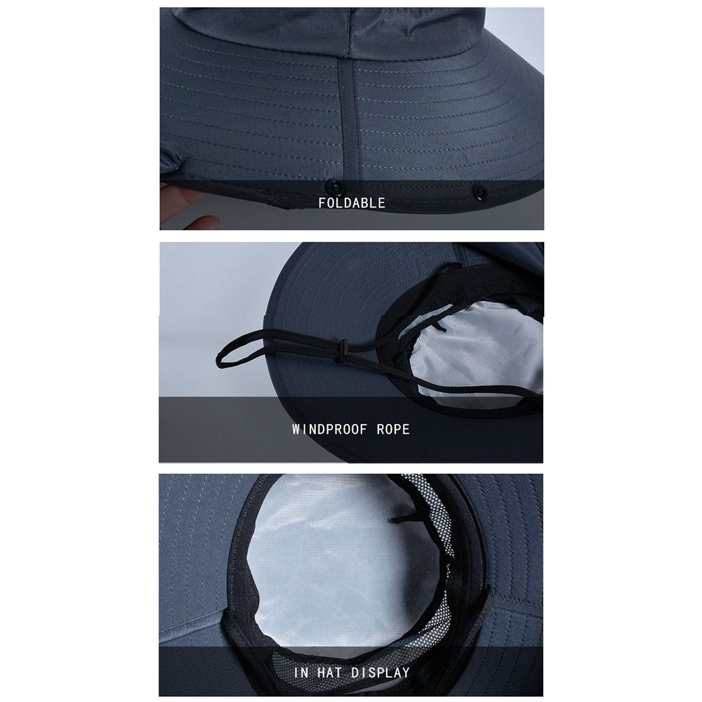 Simple Cloth Men Sun Hat Neck  - Bucket Hat Cotton recension och pris