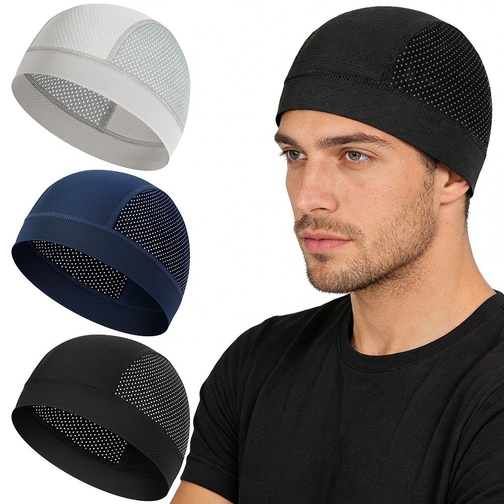 Casual Thin Mesh Skull Beanie  - Skull Cap Helmet Liner recension och pris