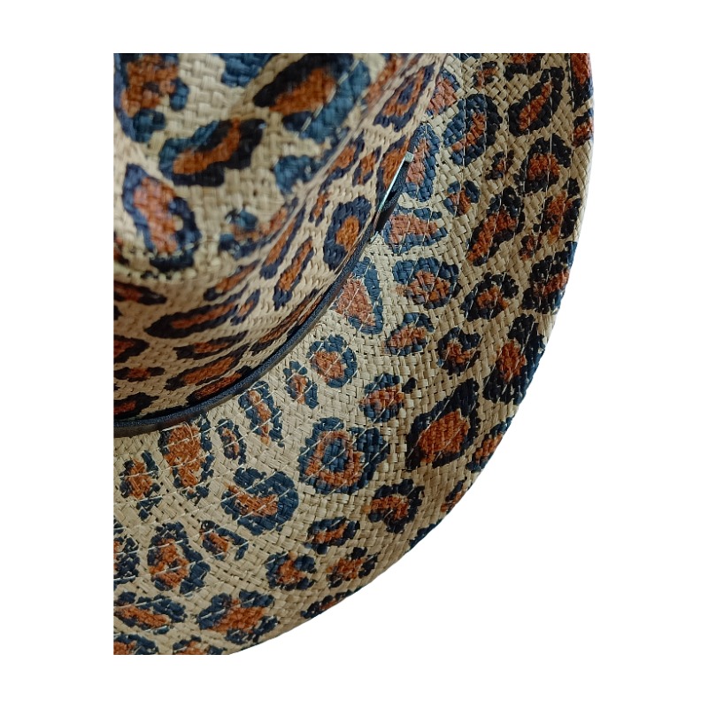 NEW Cowboy Hat Leopard print B - Cowboy Hat Straw recension och pris
